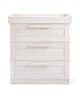 Atlas 4 Piece Cotbed with Dresser Changer, Wardrobe, and Essential Fibre Mattress Set- White image number 6